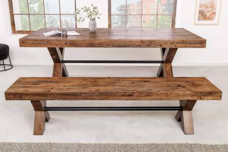 Banca GOLIATH din lemn de pin, 180 cm [3]