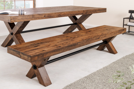 Banca GOLIATH din lemn de pin, 180 cm [2]