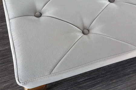 Bancă MODERN BAROCK 170 cm catifea gri picioare aurii [5]