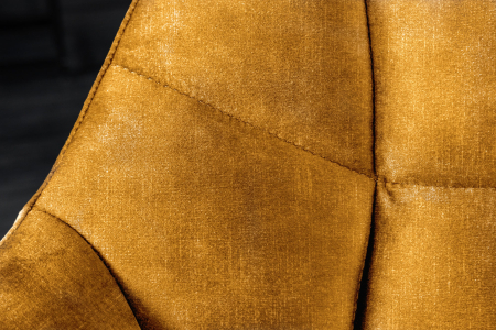 Bancă PAPILLON 165 cm catifea galben muștar [6]