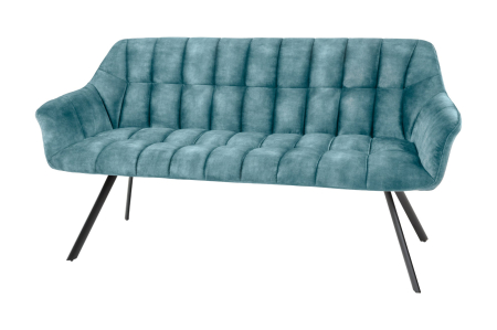 Scaune & fotolii - Bancă PAPILLON 165 cm catifea verde-albăstrui