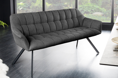 Bancă PAPILLON 165 cm țesătură plată antracit [2]