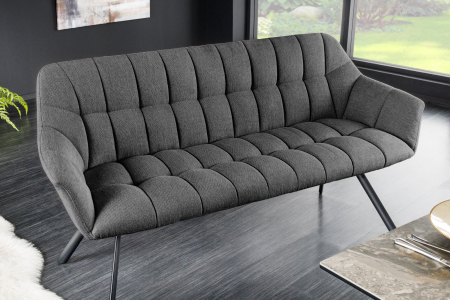 Bancă PAPILLON 165 cm țesătură plată antracit [3]