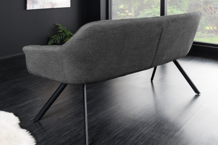 Bancă PAPILLON 165 cm țesătură plată antracit [4]