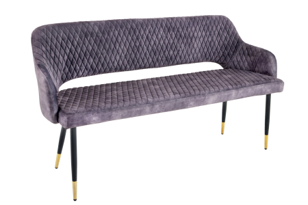 Bănci - Bancă PARIS 160 cm catifea gri