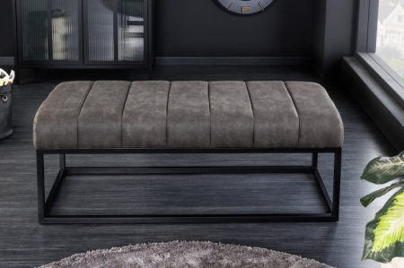 Bancă  PETIT BEAUTÉ 108 cm cu cadru negru si tapiterie din catifea [2]