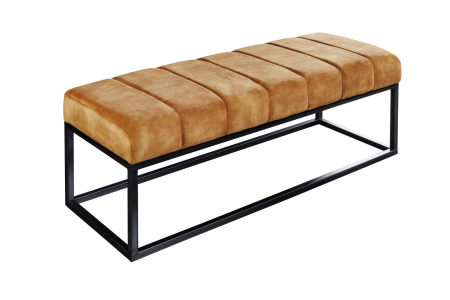 Scaune & fotolii - Bancă PETIT BEAUTÉ 110 cm catifea galben muștar