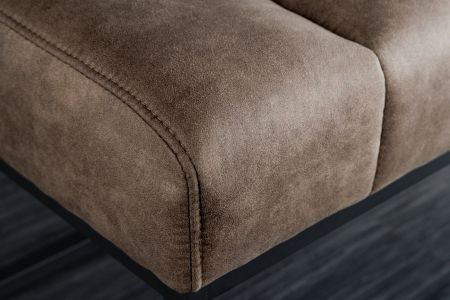 Bancă PETIT BEAUTÉ 110 cm microfibră gri taupe [9]
