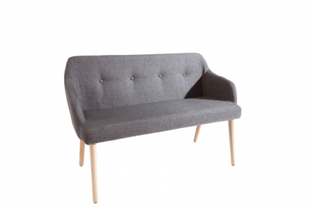 Bancă SCANDINAVIA 116 cm cu tapiterie din tesatura structurala si picioare din lemn de fag [6]