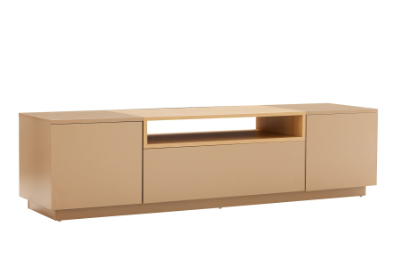 Comodă TV LOFT 160 cm, culoare gri-bej natural [0]