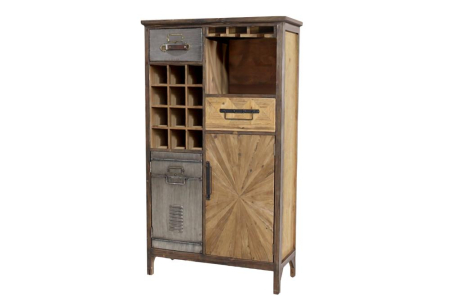 Bufete & baruri - Bar ATELIER 120 cm din lemn de pin, maro vintage