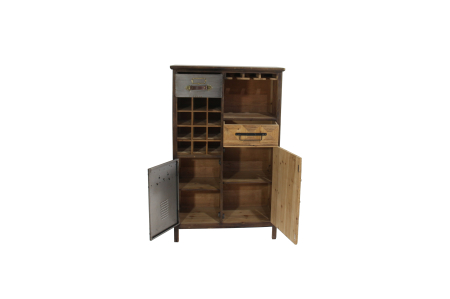 Bar ATELIER 120 cm din lemn de pin, maro vintage [6]