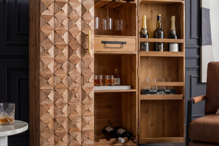Bar BODEGA 120 cm din lemn de pin natural [7]