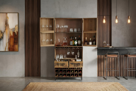 Bar BODEGA 160 cm din lemn de pin natural [6]