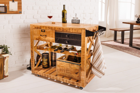 Bar BODEGA lemn de mango, 90 cm [3]