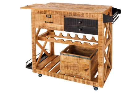 Bufete & baruri - Bar BODEGA lemn de mango, 90 cm