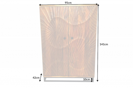 Bar din lemn de mango maro Scorpion 140 cm [6]