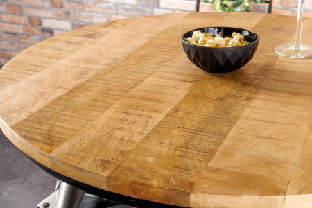 Bar SCOOTER din otel si lemn de mango, 120 cm [5]