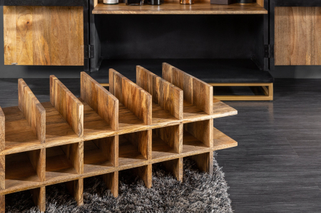 Bar SCORPION din lemn de mango negru, 140 cm [7]