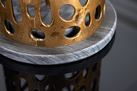 Baza, lampă de masă LEAF 45cm cupru antic fără abajur [3]