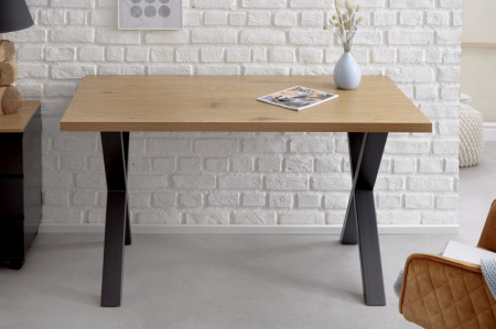 Birou din MDF și cadru metalic Loft, 140 cm [2]