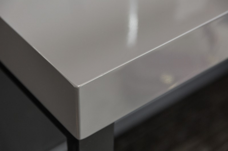 Birou din MDF gri lucios si metal 120x40 cm [4]