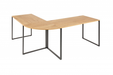 Birou - Birou pe colț din MDF si metal 180x160 cm