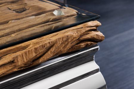 Living - Blat de sticla pentru masuta de cafea BARRACUDA, 100x60