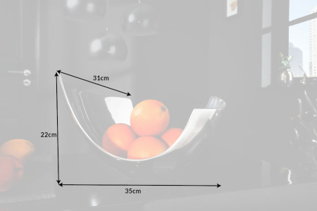 Bol ABSTRACT 35 cm aluminiu argintiu [7]