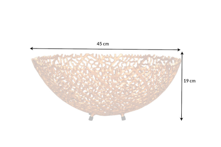 Bol ABSTRACT LEAF 45 cm auriu [8]