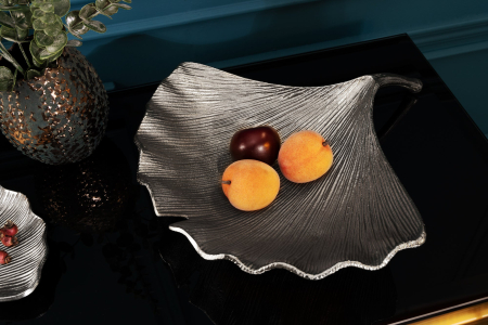 Bol decorativ GINKGO 42 cm argintiu [4]