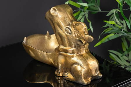 Bol decorativ HIPPO 30 cm aluminiu alamă [7]