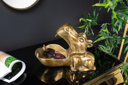 Bol decorativ HIPPO 30 cm aluminiu alamă [3]