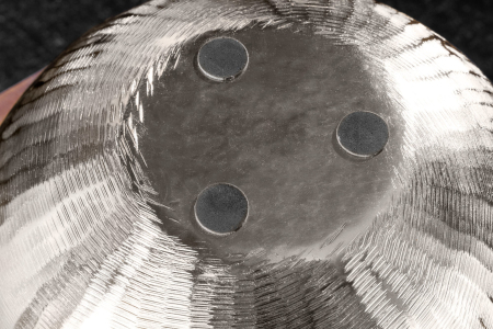 Bol decorativ ORIENT 40 cm cu efect de ciocănit argintiu [7]