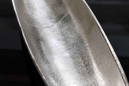 Bol decorativ SILVER LEAF 80 cm, aluminiu argintiu antic [5]