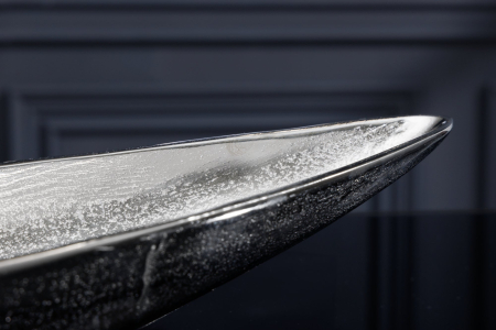 Bol decorativ SILVER LEAF 80 cm, aluminiu argintiu antic [6]