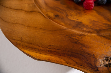 Bol din lemn de rădăcină 40 cm, lemn de tec natural [5]