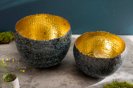 Bol ORIENT 28 cm argintiu cu patină [4]