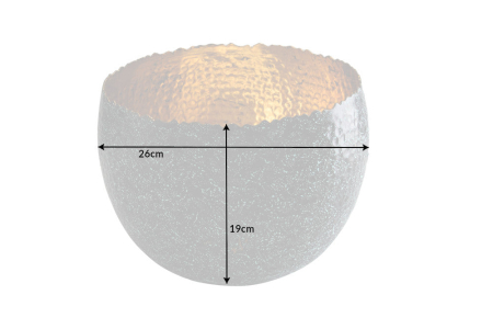 Bol ORIENT 28 cm argintiu cu patină [9]