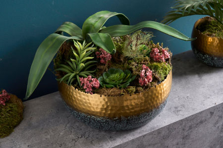 Bol ORIENT 31 cm auriu cu patină [3]