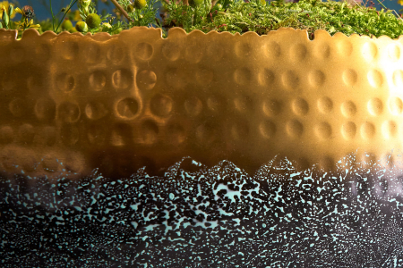 Bol ORIENT 52 cm auriu cu patină [7]