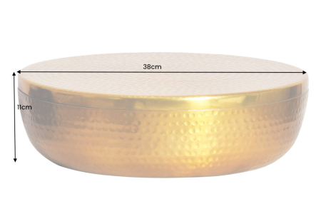 Bol ORIENT cu capac 40 cm aluminiu auriu [10]