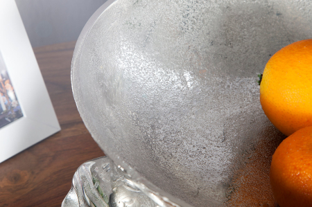 Bol pentru fructe SKULL 35 cm aluminiu argintiu [5]