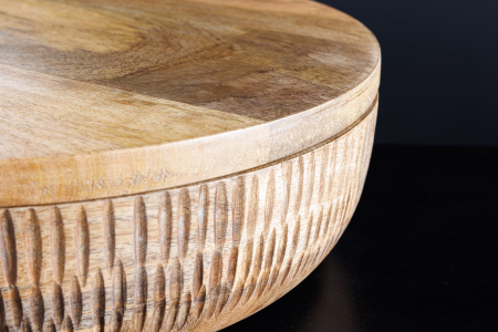Bol PURE NATURE cu capac, 40 cm, lemn de mango [6]
