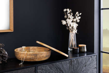 Bol PURE NATURE cu capac, 40 cm, lemn de mango [3]