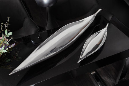 Bol SILVER LEAF 40 cm argintiu [2]