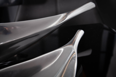 Bol SILVER LEAF 40 cm argintiu [3]