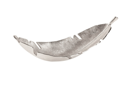 Decorațiuni - Bol SILVER LEAF 60x20cm argintiu