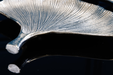 Boluri decorative GINKGO set de 3 argintii [8]