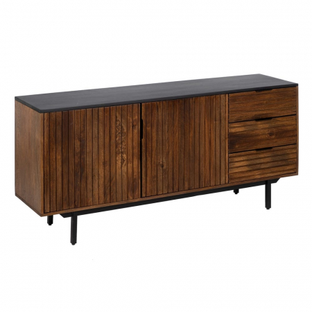 Bufet Abner din lemn de mango maro/negru 160 X 40 X 75 CM